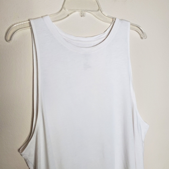 Girlfriend Collective White High Neck Cupro Tank Top - Picture 5 of 7